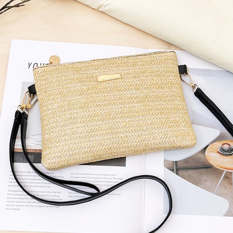 Handbag ladies woven messenger women's bag fashion straw woven women's bag