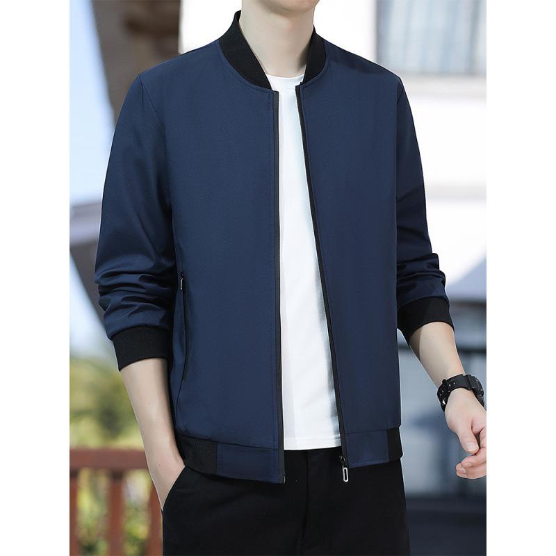 

Куртка мужская колор-блок 2025 осень и зима новая мужская молодежная ветрозащитная модная повседневная топ-куртка тренд 5XL светло-синий