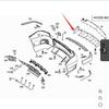 Mercedes-Benz GLK260 X204 Rear Bumper Trim Bright Strip Paint, Compatible with Models.