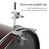 Cowbell Holder Percussion Drum Cowbell Bracket Adjusted Cowbell Mount for Hoop Up or Down Adjustment Cowbell Clamps