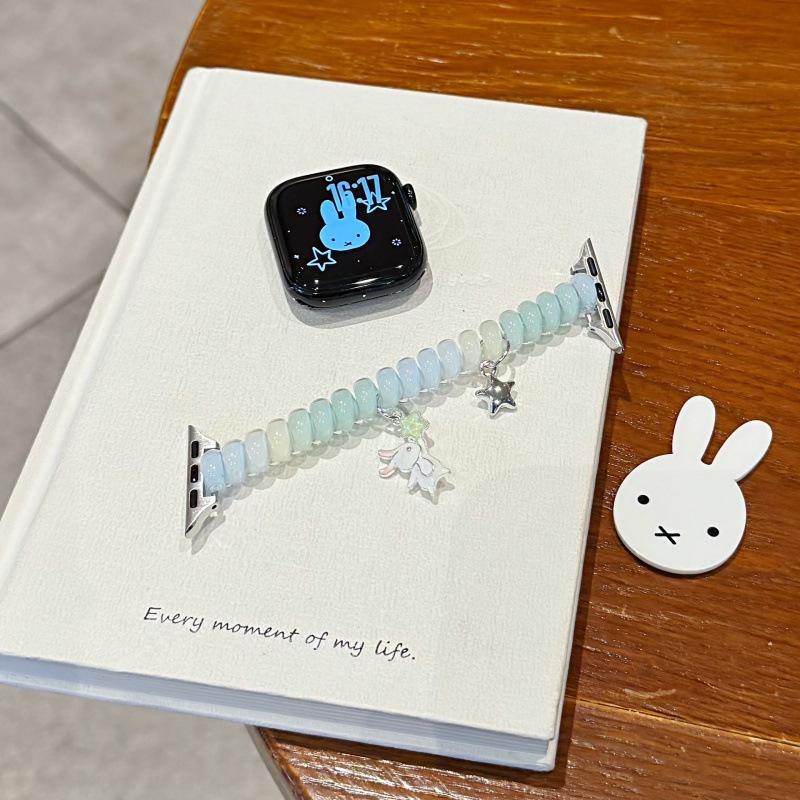 

Apple 11 Strap, iWatch 109876E Rabbit Star Lanyard, Huawei GT6, Xiaomi 9Pro Compatible. Apple Watch S10/S11 38/40/41mm зелёный