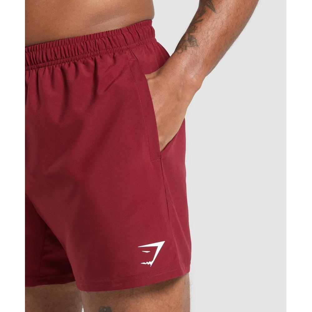 Gymshark Arrival 5  Shorts Sets Red A2a1m Rb12
