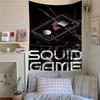 TV S-Squid Game Bedruckter Großer Wandteppich Kunst Science-Fiction Zimmer Heimdekor Dekor Decke