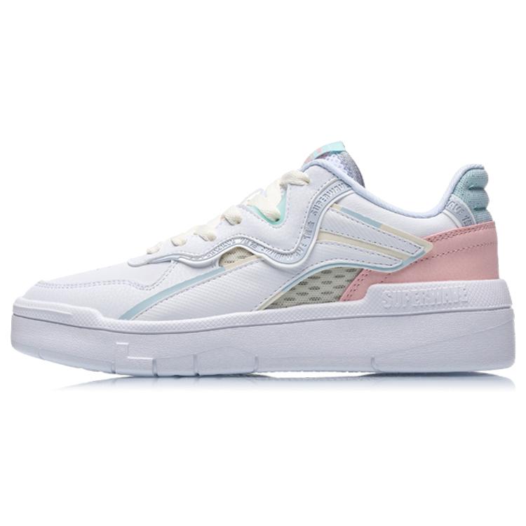 New LiNing Wave Spwv Lite Anti-Slip Wear-Resistant Low-Top Skateboard Shoes Women's Salt Powder AGCR048-3