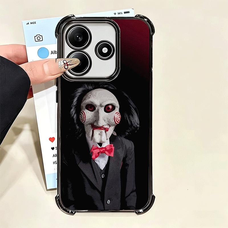 The J-Jigsaws Killer Horror Soft Phone Case For Xiaomi Poco X7 X8 Pro Max X6 X5 X3 F8 Ultra F7 M8 M7 M5S Redmi 15C 15A 15 14C 13