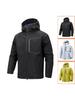 Men's Hooded Quick-Dry Outdoor Softshell Jacket - Three-Proof, Loose Fit, Plus Size, Multi-Pocket, Versatile Sports/Fitness Style