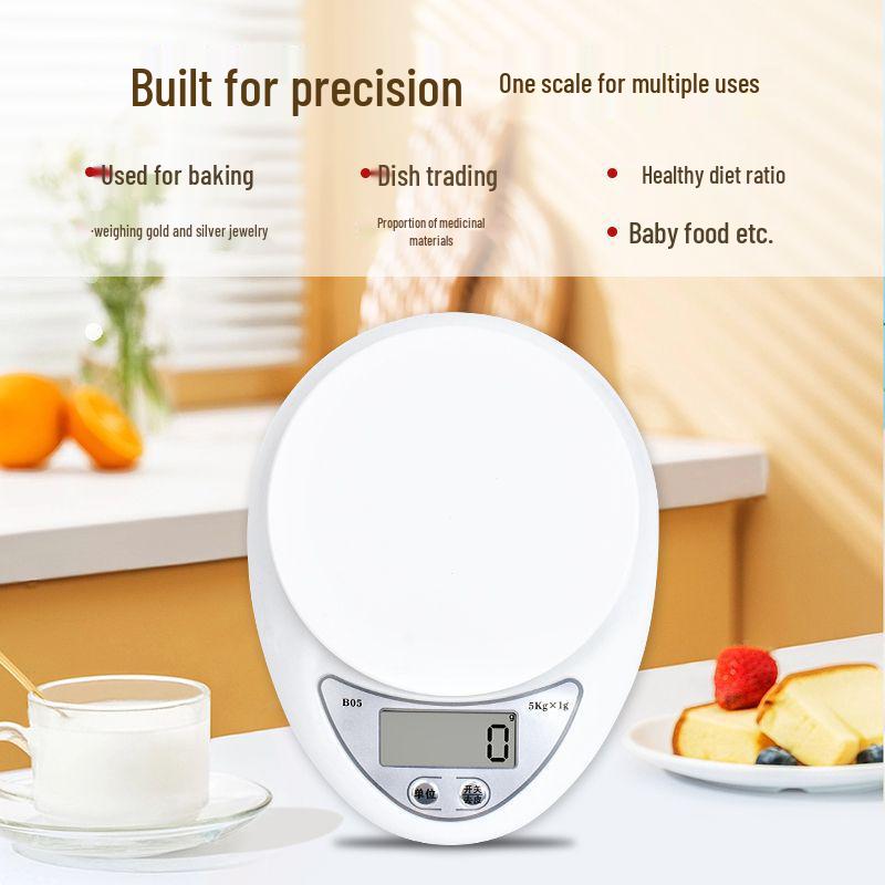 High-Precision Compact Kitchen Scale - Ideal for Baking & Seasoning
