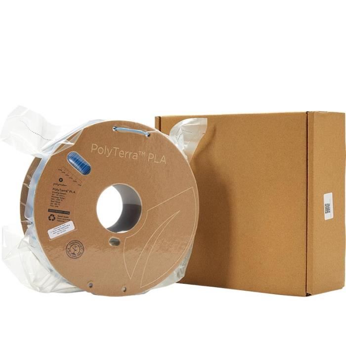 Filament PLA Pour Imprimante 3D - POLYMAKER - PolyTerra - 1.75mm - 1Kg - Bleu Saphir