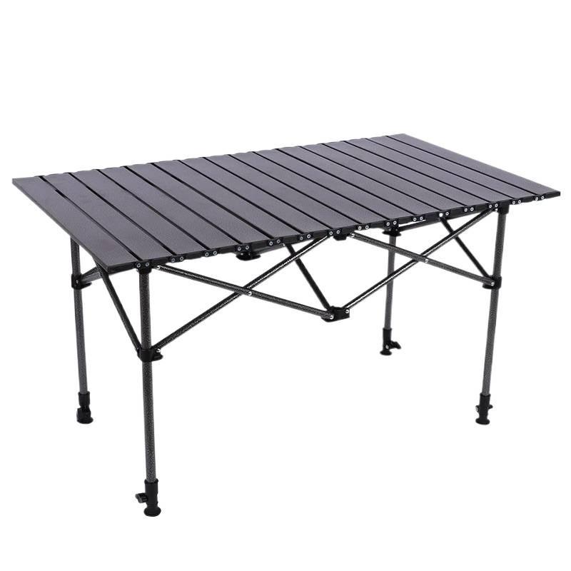Adjustable Outdoor Folding Table - Portable Roll-Up for Camping, Street Stalls, BBQs, and Rentals