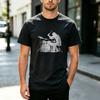 Vintage Rock Drummer Drum Kit Silhouette Graphic T Shirt Men Women Cotton Crewneck Musician Band Tee Summer Casual Streetwear