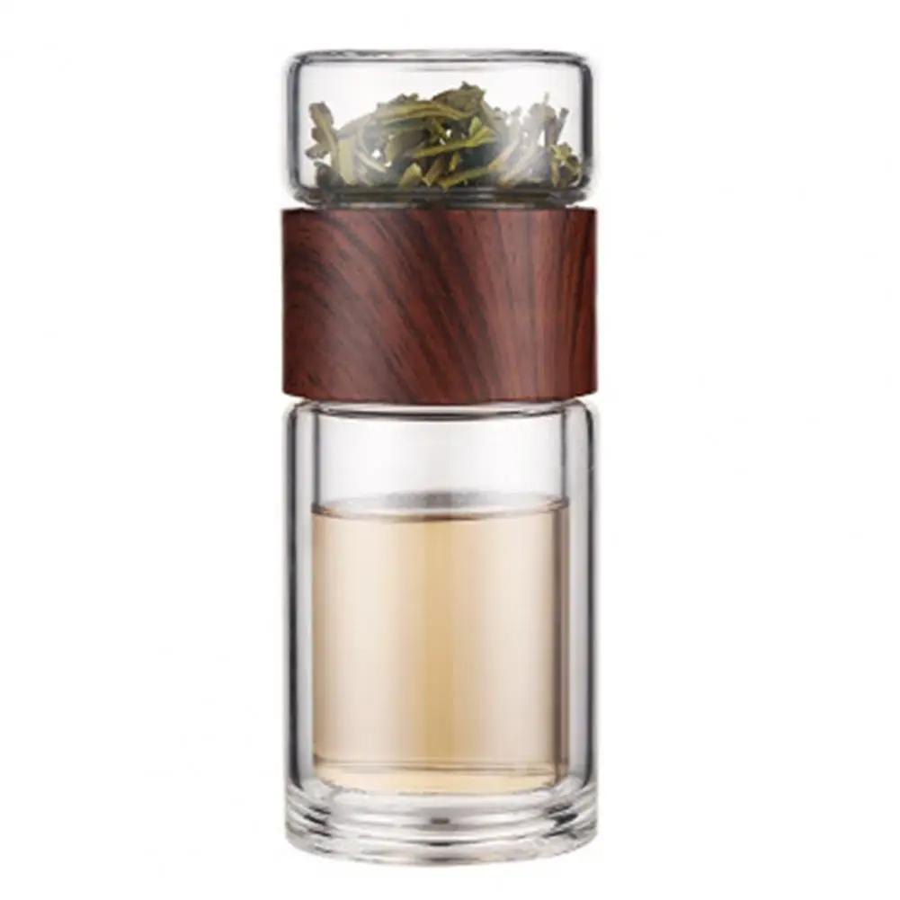 Tea Water Bottle High Borosilicate Glass Double Layer Tea Water Cup Infuser Tumbler Drinkware Water Bottle With Tea Filter