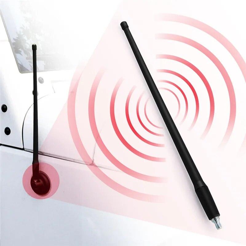 Reflex 13" AM FM Radio Antenna for Jeep Wrangler JK JL 2007 2008 2009 2010 2011 2012 2013 2014 2015 2016 2017 2018 Rugged Ridge