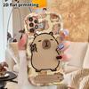 Phone Case: 2D Flat Samsung Galaxy A34 A35 M05 M06 S20 S22 S21 FE Plus 5G Protective Case, Couples Style, Capybara Design, Christmas and Halloween Gif