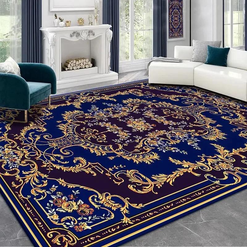 

Persian Style Carpet Ethnic Style Anti Slip Floor Mat Rugs for Bedroom Washroom Floor Mat Living Room Decoration 40x60cm