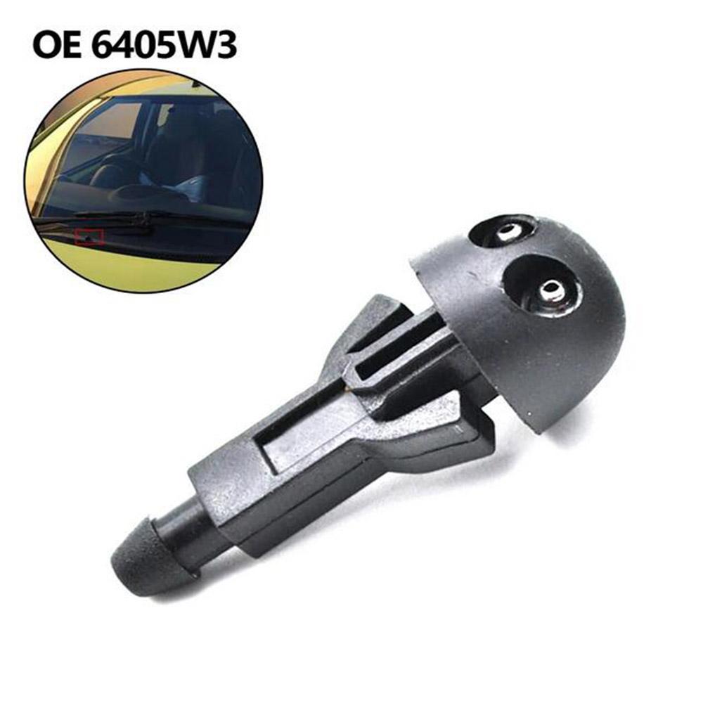 2pcs 6405W3 Front Windscreen Washer Jets Water Nozzle For Citroen