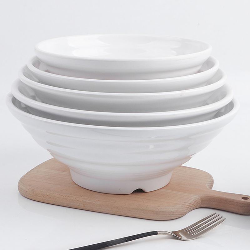 Melamine Noodle Bowl Household Plastic Tableware Restaurant Commercial Ramen Salad Bowl Thickened Not Easily Broken Soup Bowls