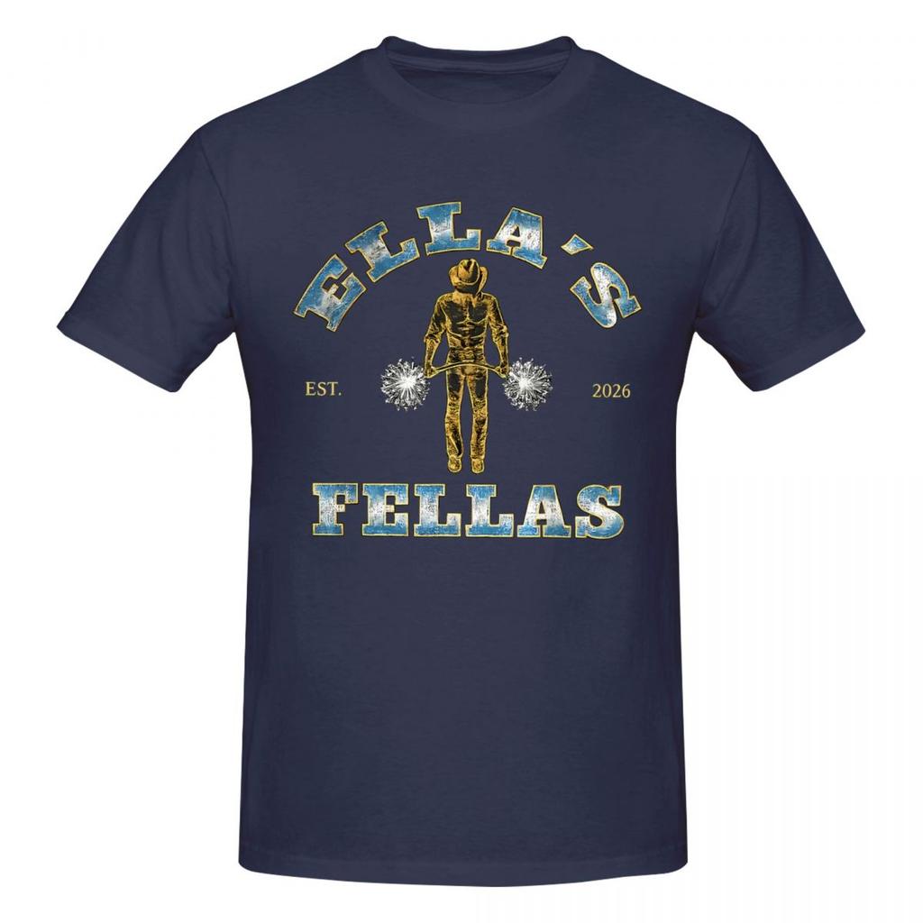 Unisex Ella Langley Ellas Fellas Tolles T-Shirt Streetwear Rundhals Baumwoll-T-Shirt Unisex