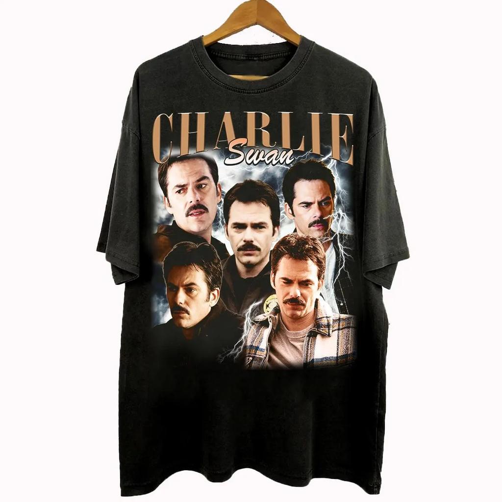 Maglietta Charlie Swan Stile Bootleg Anni '90 Saga di Twilight Regali per Film Unisex e Unisex Maglietta Unisex