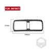 For Infiniti FX QX70 Soft Real Carbon Fiber Rear Air Outlet Trim Frame Panel Tuning Cover Sticker Car Interior Accessories Trim