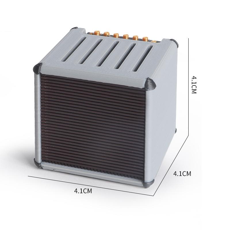 3D Printed Music Guitar Bass Pick Storage Box Modern Art Simulated Speakers Modeling Space-saving Desktop Ornament Friend Gifts