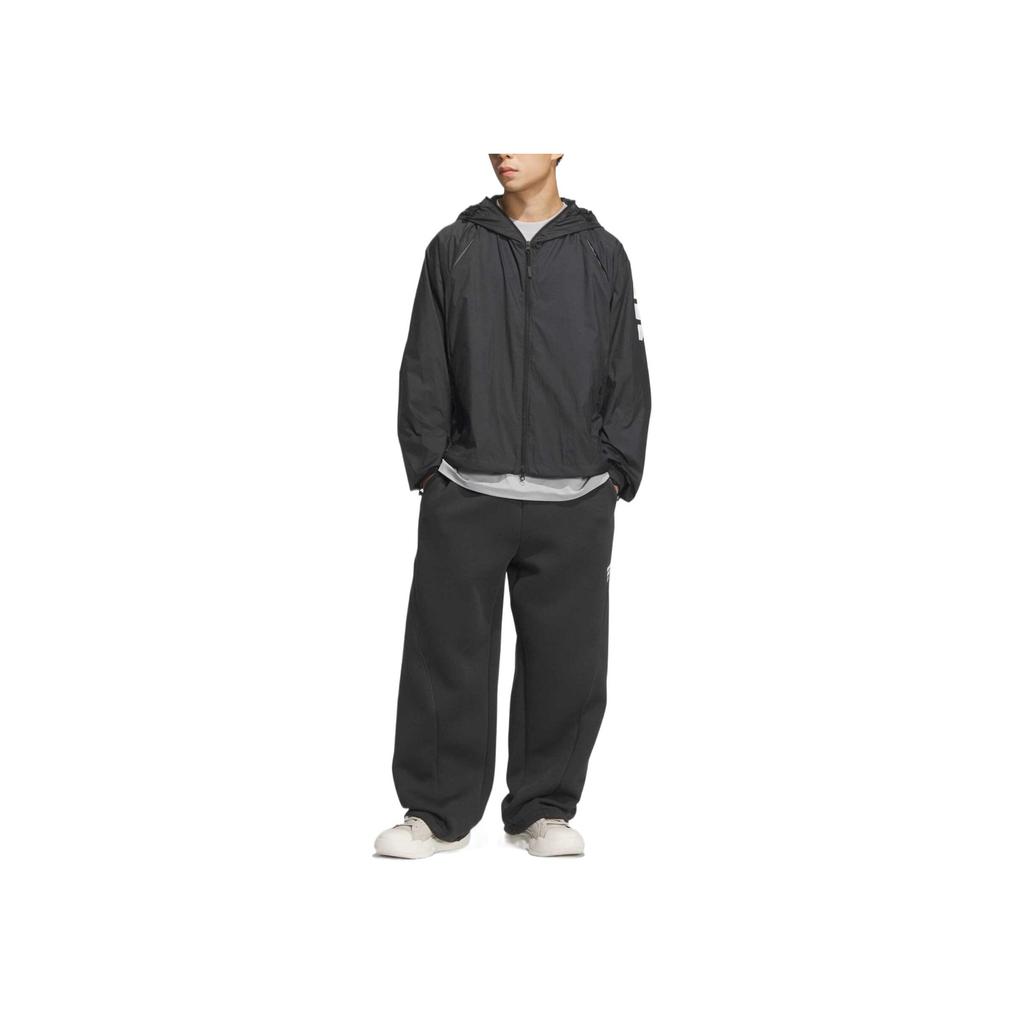 Adidas Future Style Breathable Comfortable Soft Skin-Friendly Jacket Men Jacket Carbon-Black JM6234