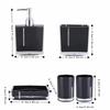 Black Bathroom Accessories Set Acrylic Bath Vanity Set Luxury Bathroom Decor Set  Guest Bath