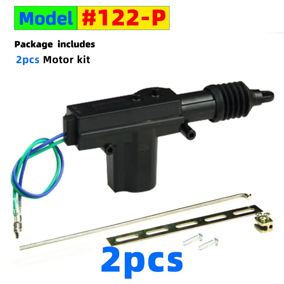 2/5 Wire Universal Car Electric Remote Central Door Lock Actuator Auto 12V Heavy-Duty Power Locking System Single Gun Type Kit