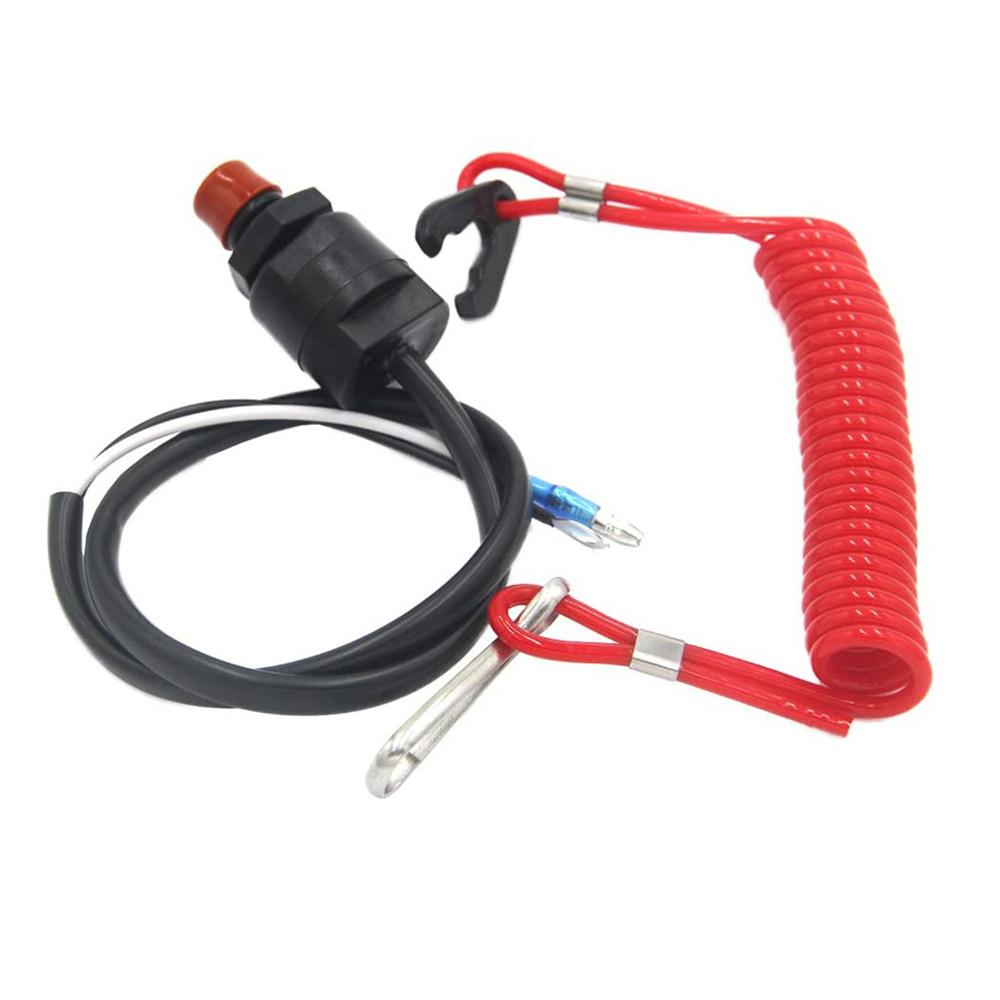 

New Durable Boat Outboard Engine Stop Motor Kill Switch with Safety Tether Lanyard