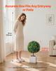 Artificial Topiary Boxwood Trees with Ground Spike, 2 Set 686mm Faux Shrubs & Bushes Potted Plants, Fake Silk Tree Look Real for Decor Front Porch
