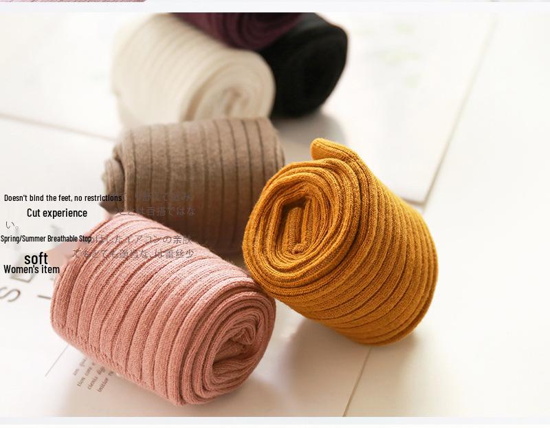 Korean Style Children's Candy Color Tights – Spring & Autumn Baby Leggings