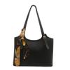 1Pc Premium Silk Scarf Handbag Spring New Versatile Ins Shoulder Armpit Bag Retro Commuter Tote Bag
