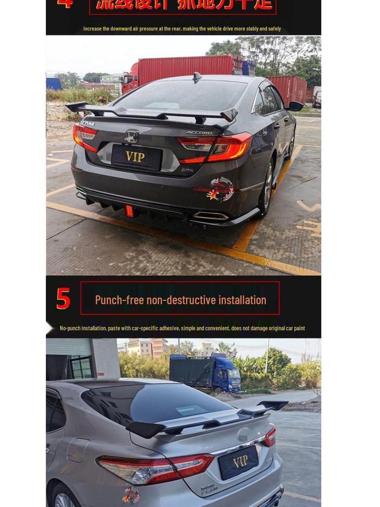 Universaler Seagull Sportwagen-Heckflügel - Ohne Bohren, Klebemontage