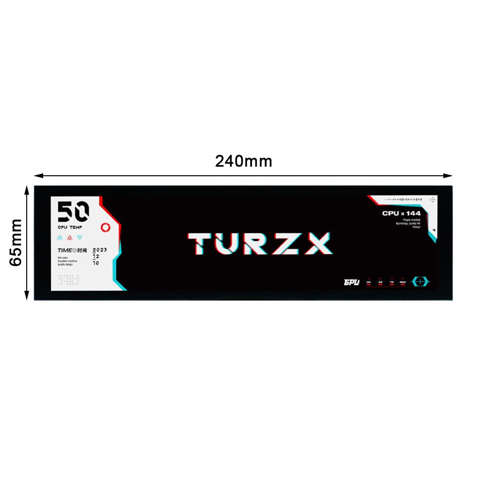 8.8 Inch IPS Type-C Secondary Screen Case CPU GPU RAM Computer Monitor AIDA6 Free Smart USB Chassis Display 1920*480 for PC Case