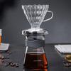 Glass coffee pot with lid, American sharing pot set V60 glass filter cup coffee funnel