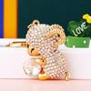 Zodiac Rhinestone Lamb Keychain Pendant for Women's Bag - Creative Business Logo Gift