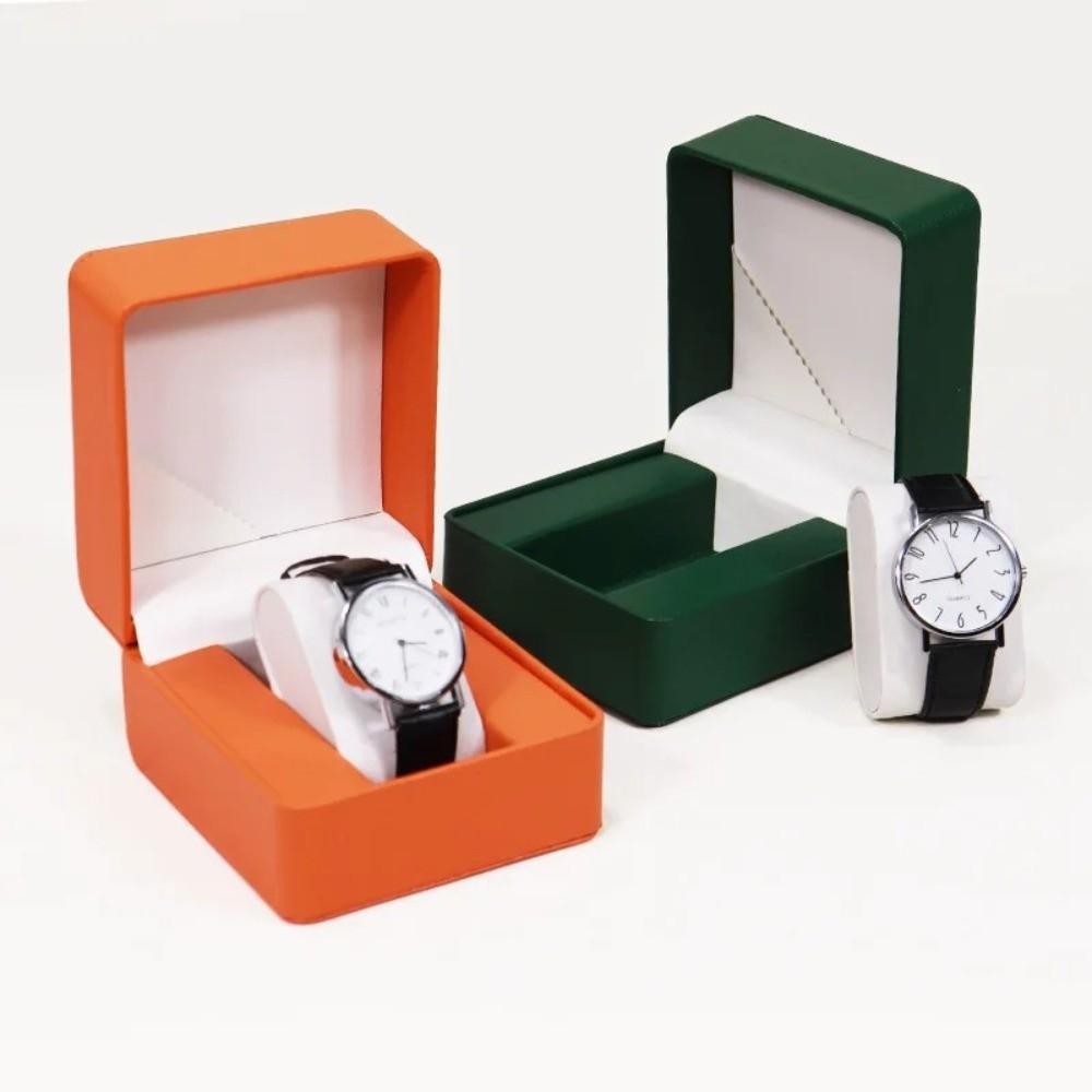 with Pillow Wristwatch Display Case PU Leather Travel Jewelry Organizer  for Men Gift