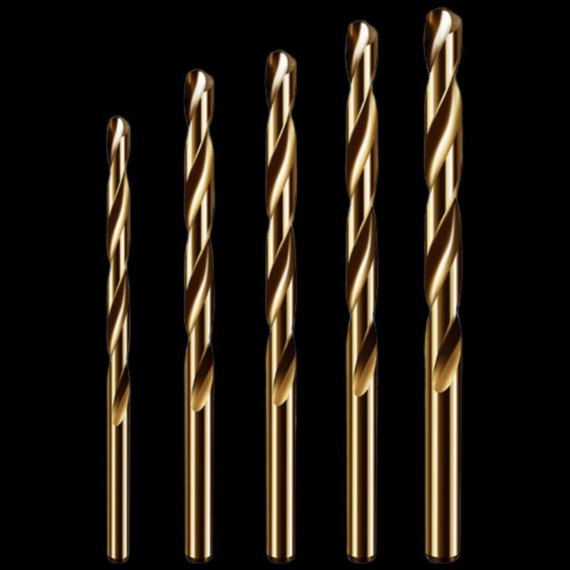 

5-Piece High Hardness Cobalt HSS Drill Bit Set for Stainless Steel CN plug (adapter included)
