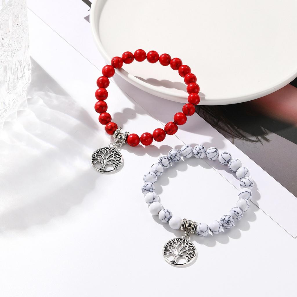 Fashionable Bohemian Ethnic Turquoise Beaded Bracelet Set For Women
