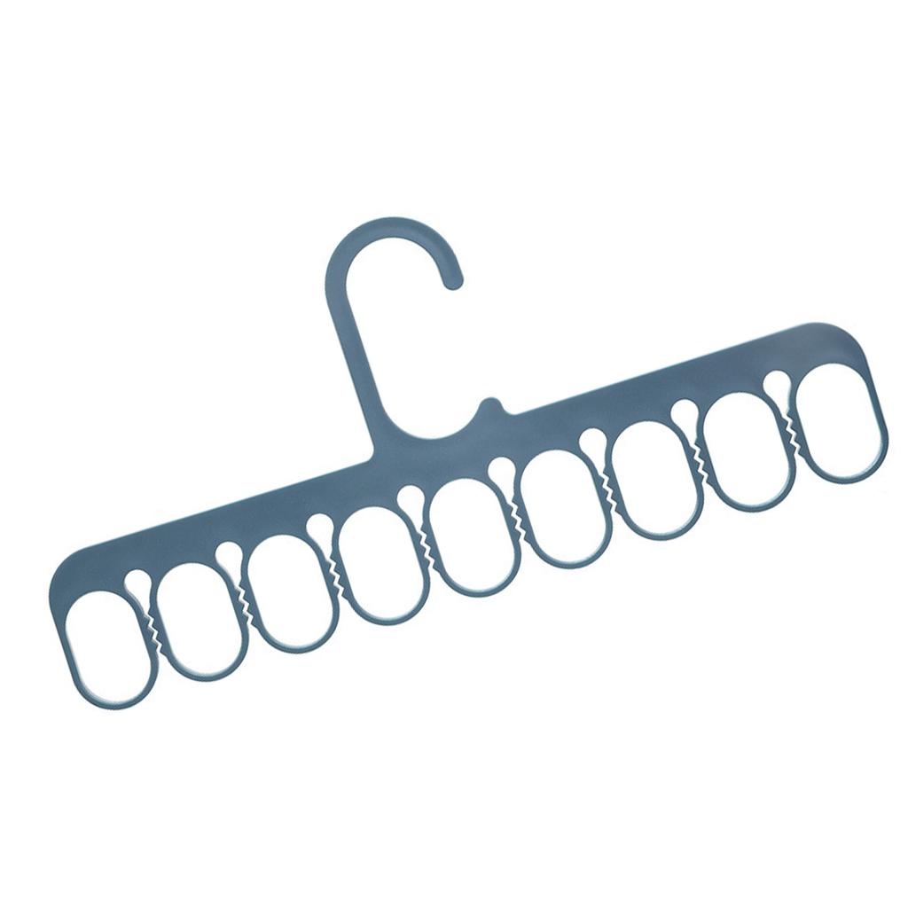 9 Holes Clothes Hanger Closet Wardrobe Organizer Multifunctional Hanging Rack for Scarf Socks Pants