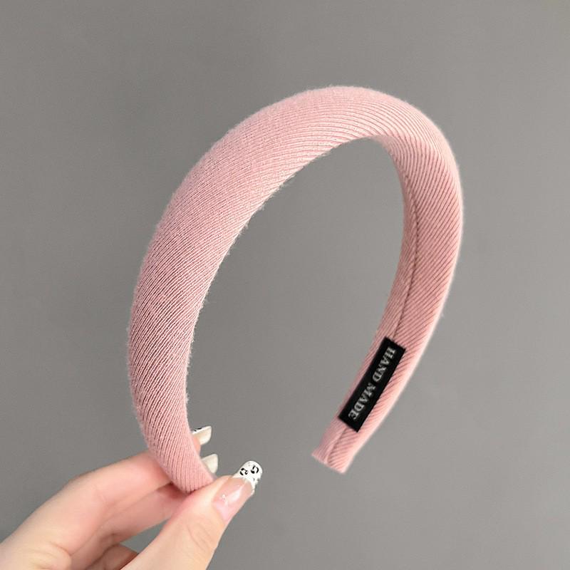 Retro Red Velvet High Crown Headband - Wide Edge Korean Influencer Style