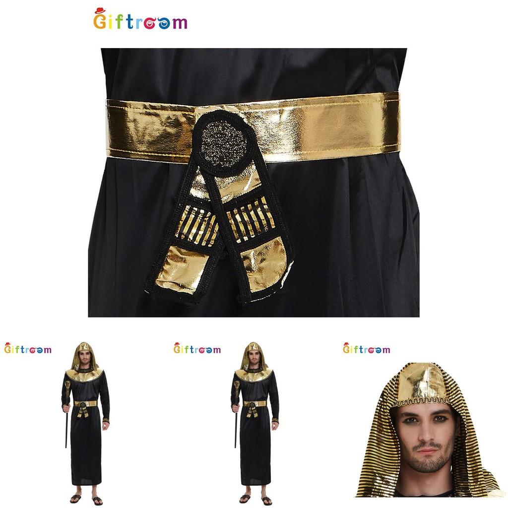 Stunning Egyptian Pharaoh Costume For Adults Featuring Luxurious Polyester Fabric
