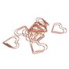 100Pcs Electroplated Metal Paperclips Heart Shaped Gold Paper Clips Office Clips  Scrapbook Making