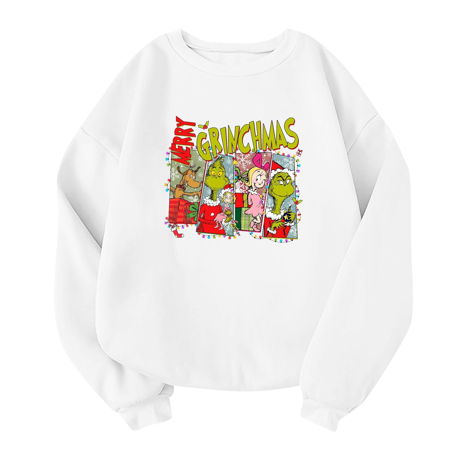 

Детский модный легкий пуловер с длинным рукавом и круглым вырезом с карманами, пуловер с принтом 160 белый