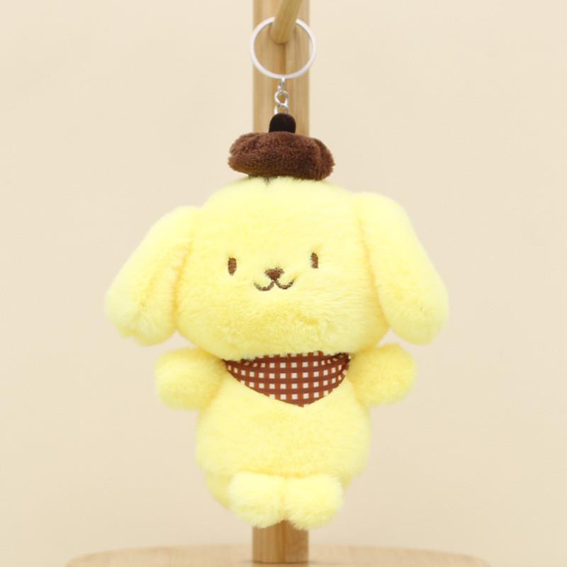 Adorable Kawaii Sanrio Plush Toy Keychain Soft Pp Cotton Stuffed Animal Doll