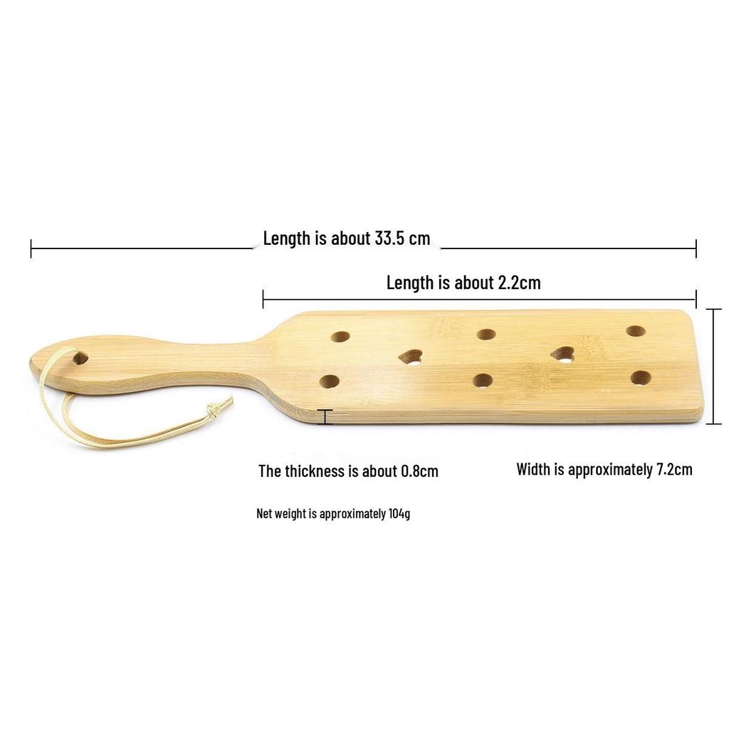 Heart-Shaped Bamboo Hand Clappers: Erotic Flirting & Whipping Tools