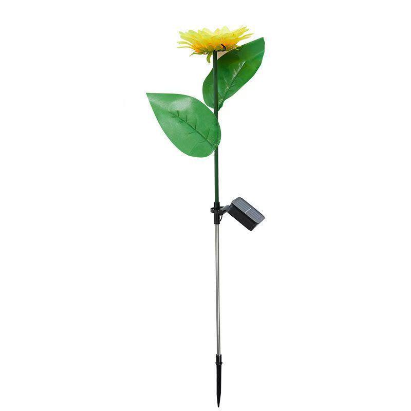 Waterproof Solar Sunflower LED Ground Stake Light for Outdoor Garden, Villa, Balcony, or Courtyard Lawn Decor
