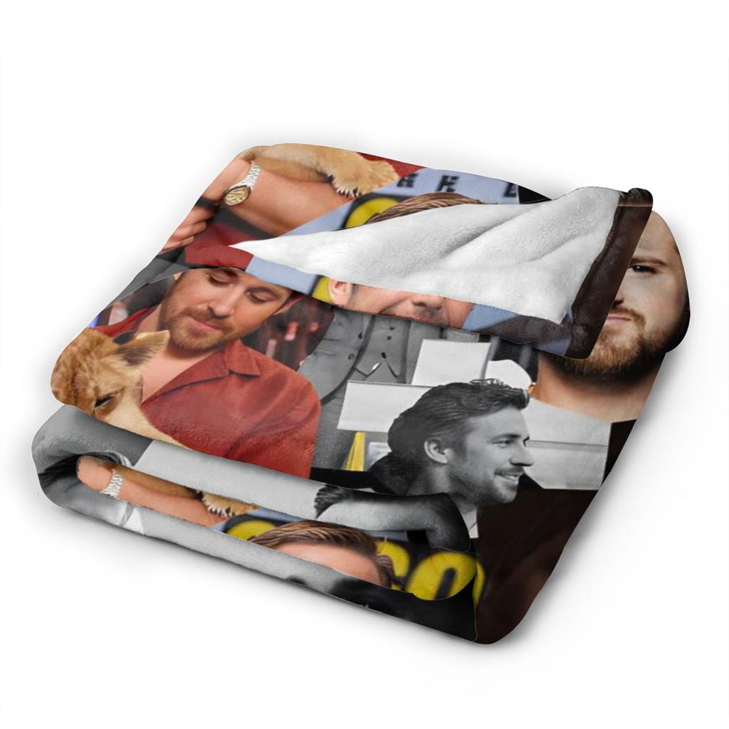 Ryan Gosling Collage Blankets Super Soft Throw Blanket Winter Kids Adults Outdoor Travel Office Bedspread