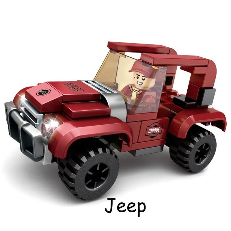 City Patrol Police Motorcycle Car Pursuit Prisoners Model Building Blocks Enlighten Action Figure Toys For Children