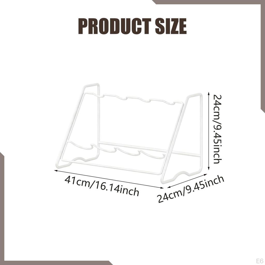 Bottle Holder Space Saving Iron Display Shelf for Tabletop Cellar Multifunctional