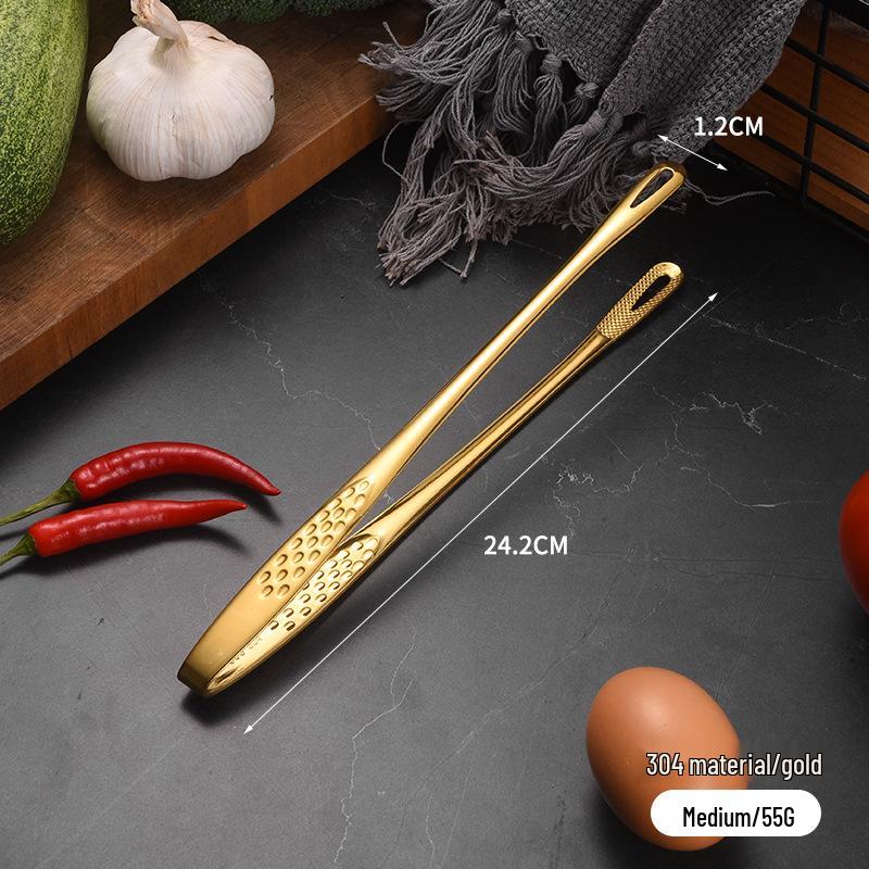304 Stainless Steel Multi-Purpose Tongs: Perfect for BBQ, Sushi, Steak, and Bread.